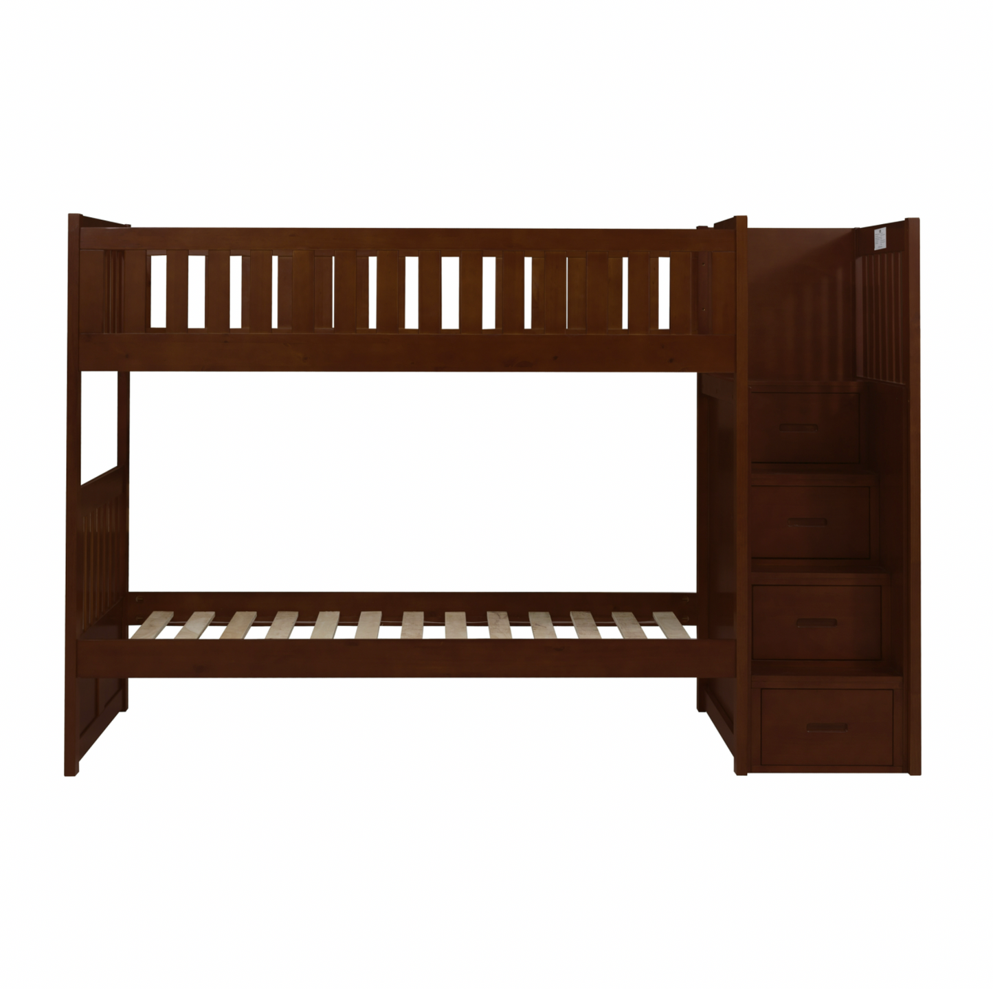 Rowe Dark Cherry Twin/Twin Step Bunk Bed