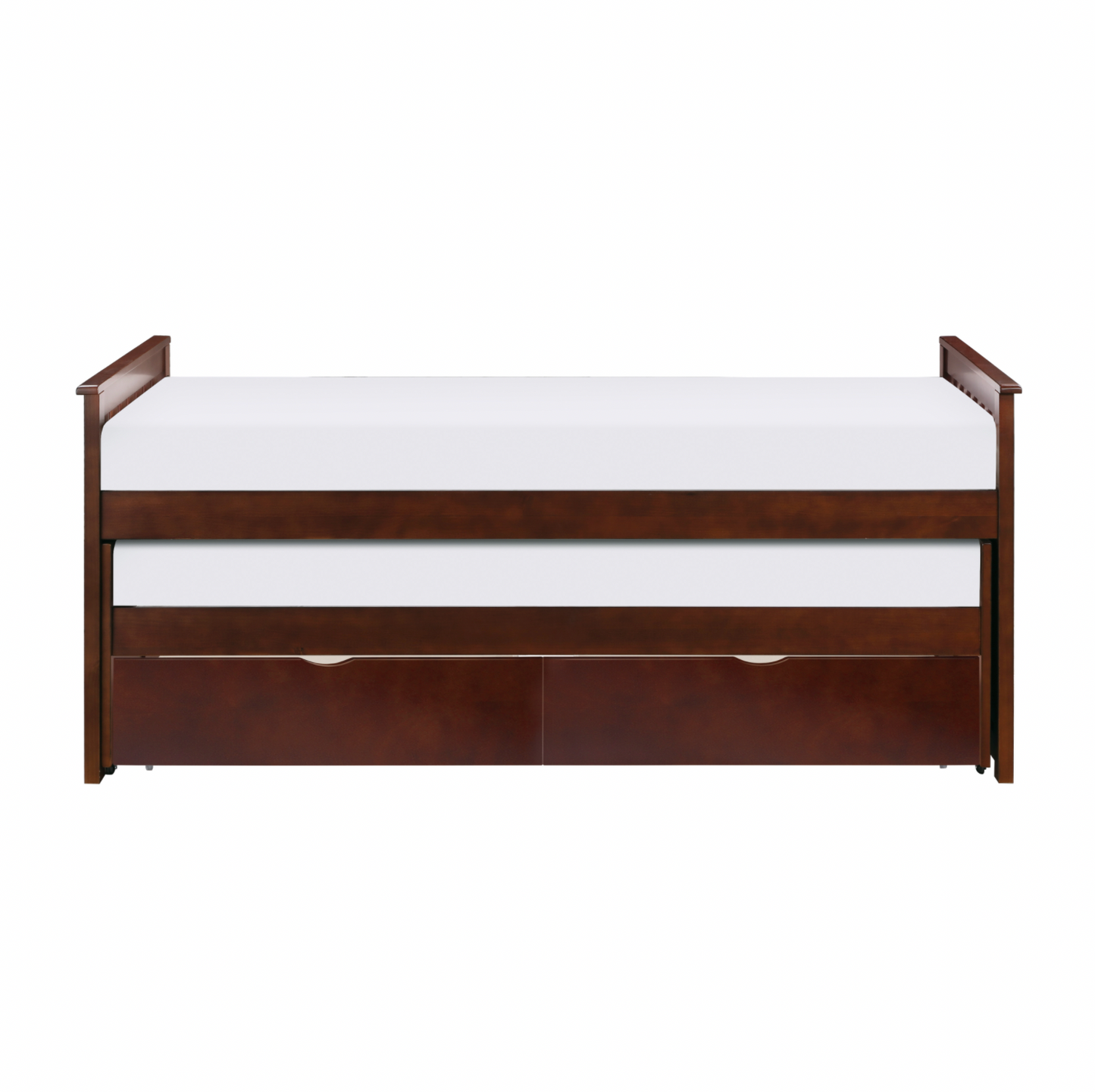 Rowe Dark Cherry Twin/Twin Bed with Storage Boxes