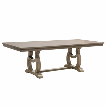 Vermillion Gray Cashmere Extendable Dining Table