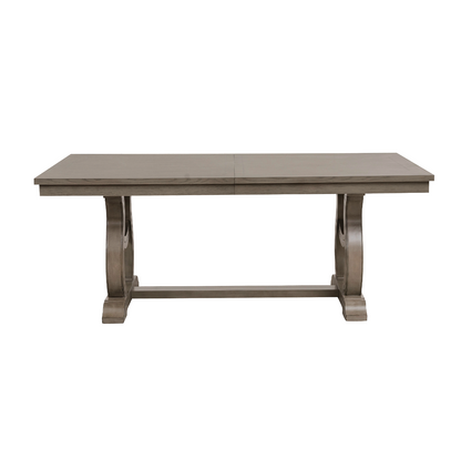 Vermillion Gray Cashmere Extendable Dining Table