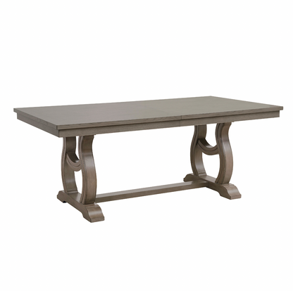 Vermillion Gray Cashmere Extendable Dining Table