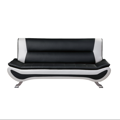 Veloce Black/White Sofa