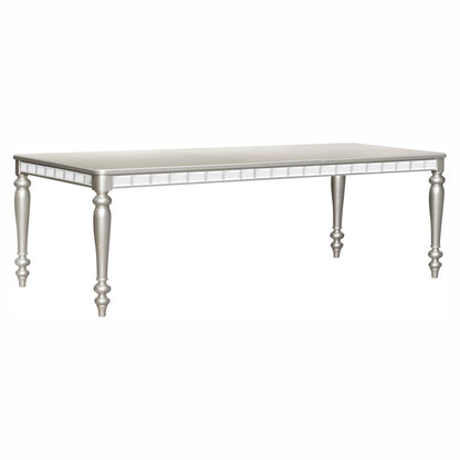 Orsina Silver Mirrored Extendable Dining Table