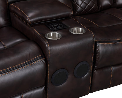 Alexa Brown Reclining Sectional