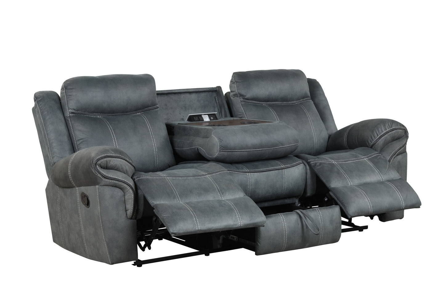 Andres Gray 3-Piece Reclining Living Room Set