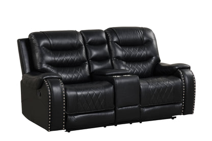 Ashley Black Oversized 3-Piece Reclining Living Room Set