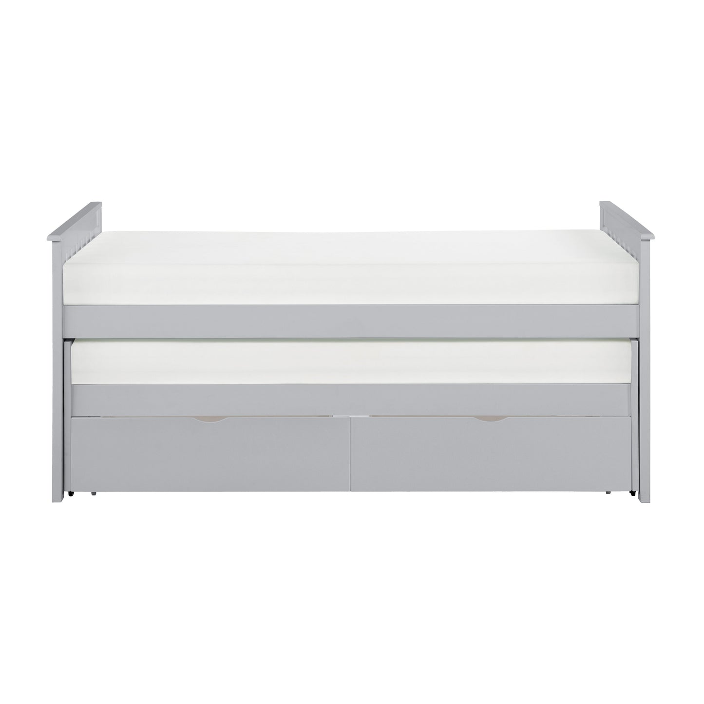 Orion Gray Twin/Twin Bed with Storage Boxes