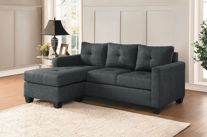 Phelps Dark Gray Reversible Sofa Chaise