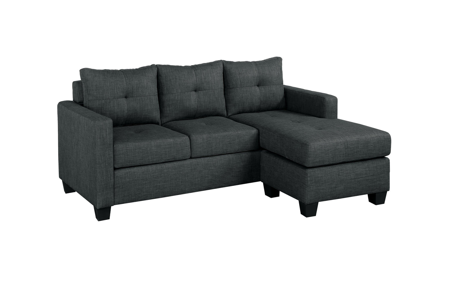 Phelps Dark Gray Reversible Sofa Chaise