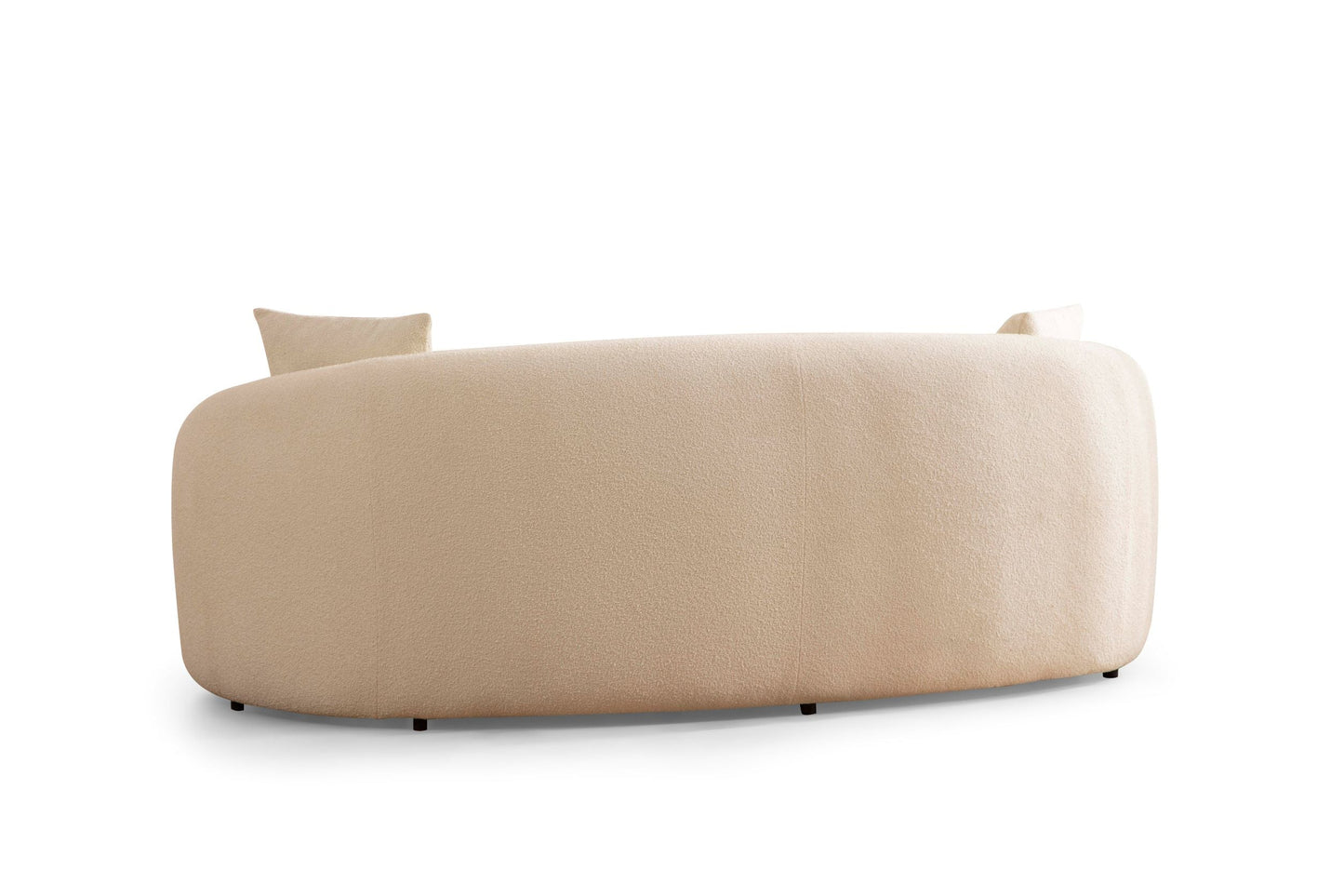 Bonita Ivory Boucle Loveseat - Mattress on Demand