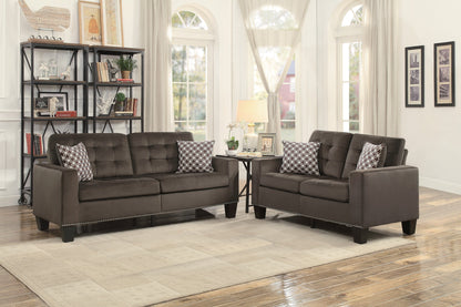 Lantana Chocolate Living Room Set