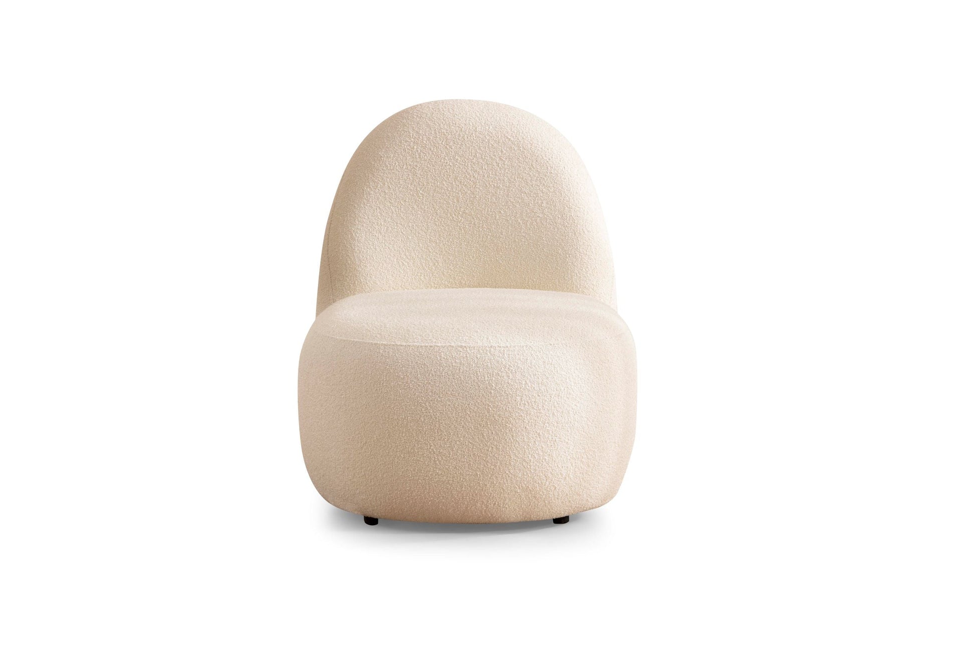 Cloe Ivory Boucle Accent Chair - Mattress on Demand