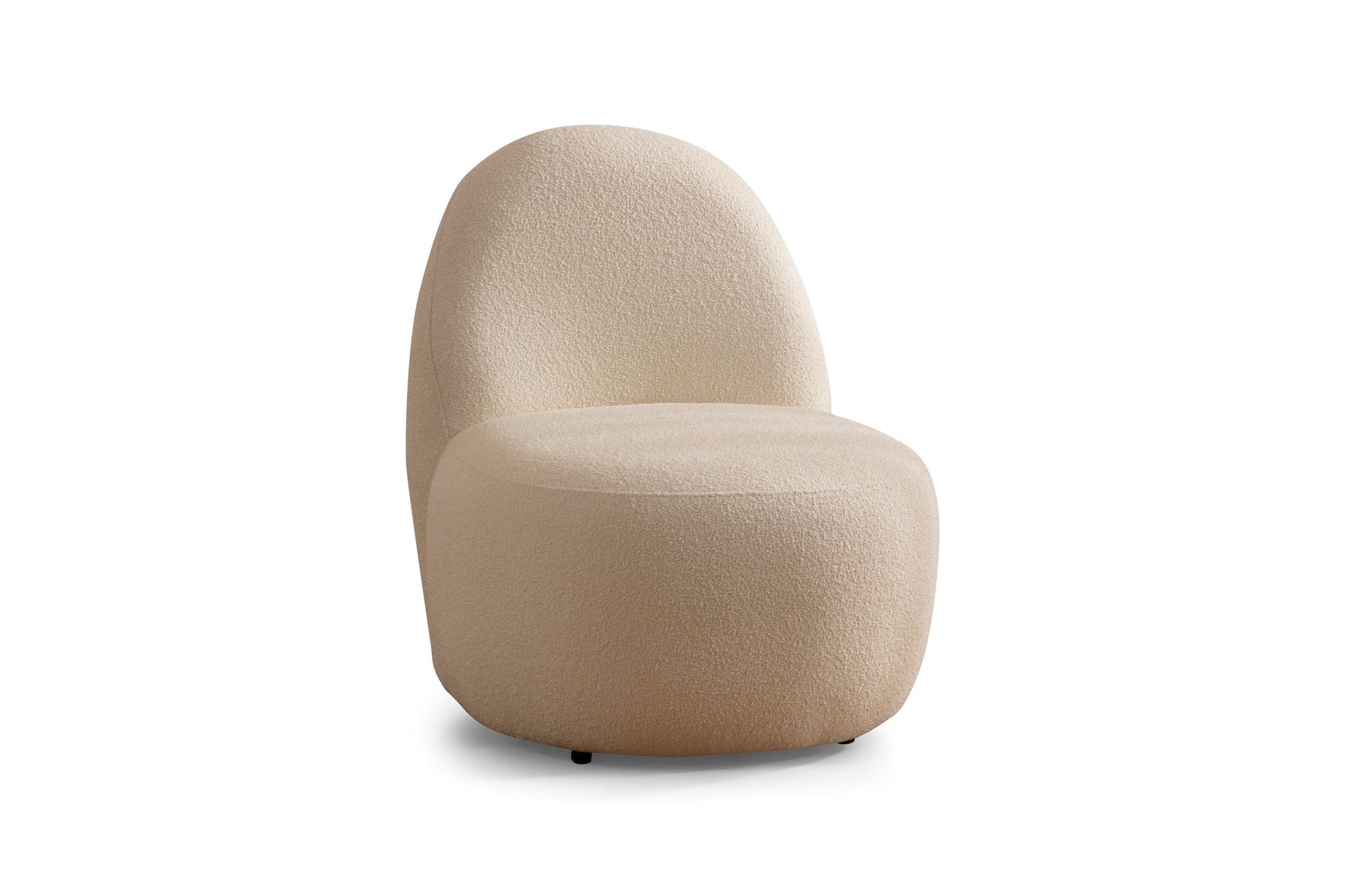 Cloe Ivory Boucle Accent Chair - Mattress on Demand