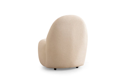 Cloe Ivory Boucle Accent Chair - Mattress on Demand