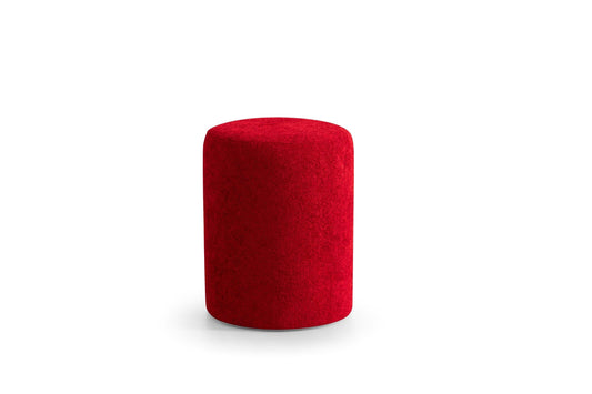 Cloe Red Boucle Stool - Mattress on Demand