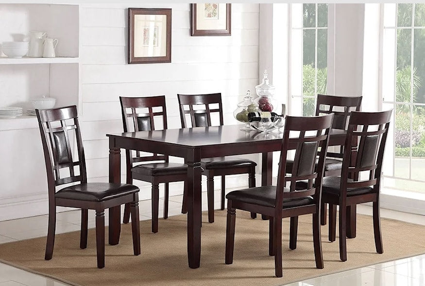 Danny Espresso 7-Piece Dining Room Set