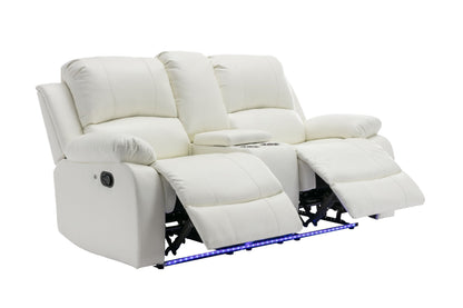 Daytona White 3-Piece Reclining Living Room Set