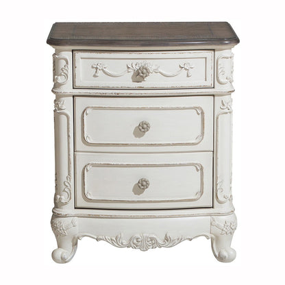 Cinderella Antique White Nightstand