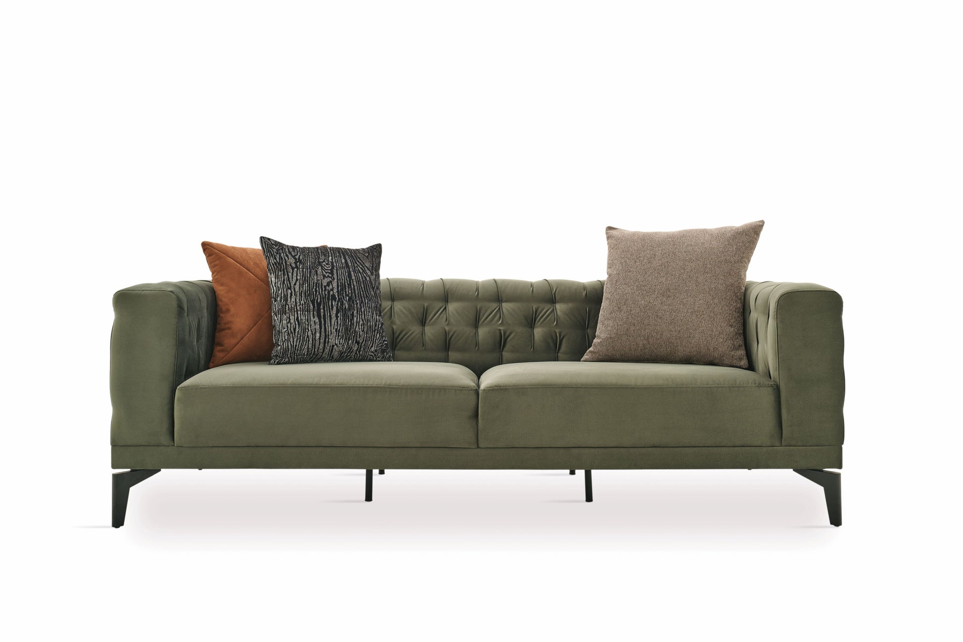 Dorian Green 3-Seater Sofa - Mattress on Demand