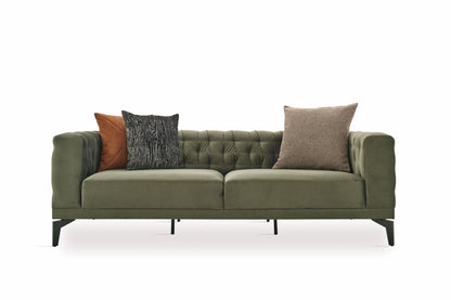 Dorian Green 3-Seater Sofa - Mattress on Demand