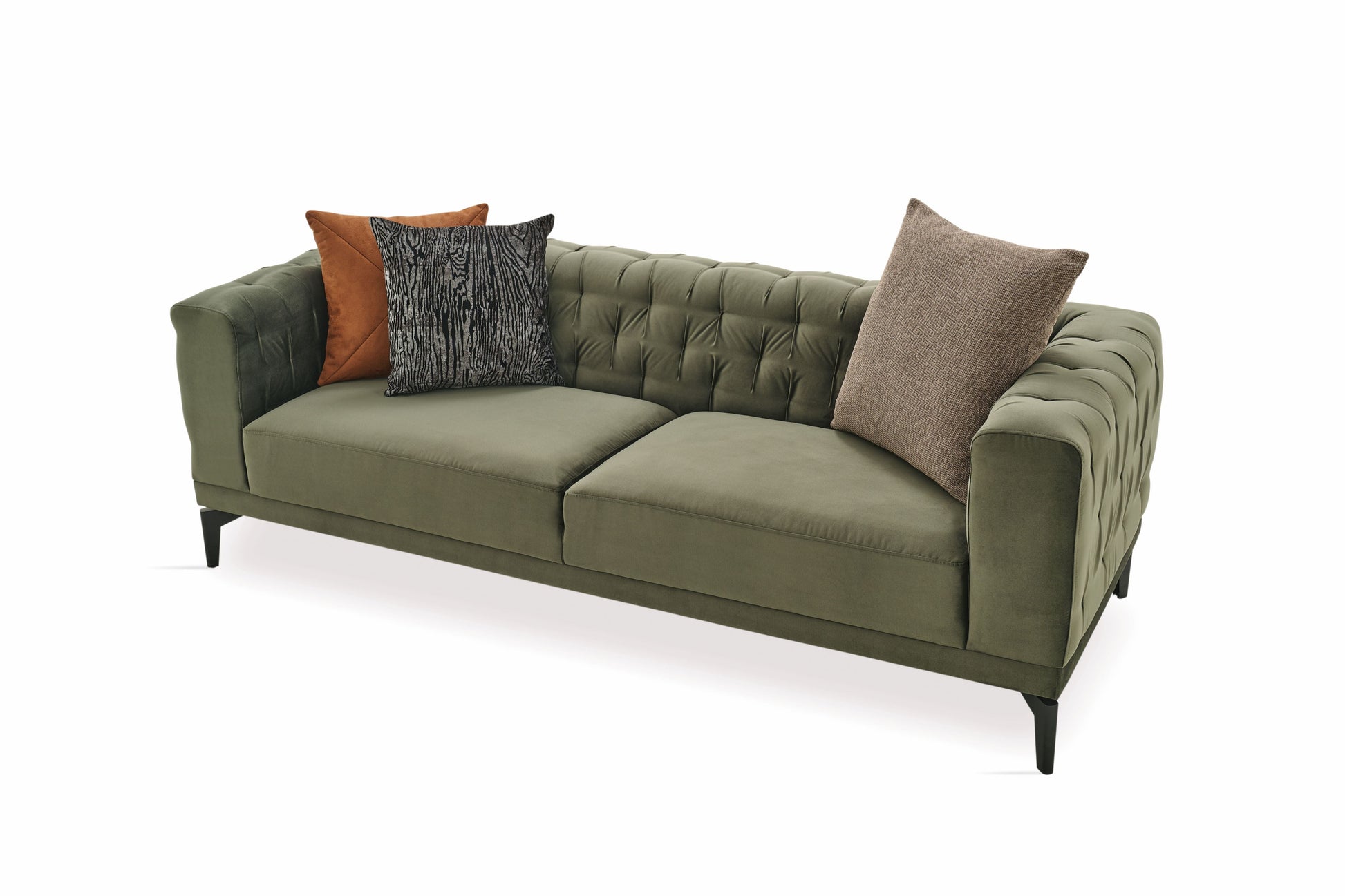 Dorian Green 3-Seater Sofa - Mattress on Demand