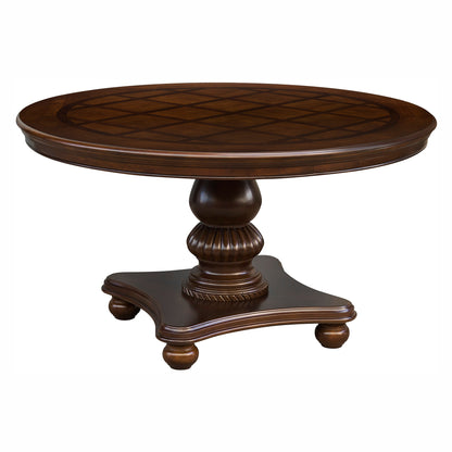 Lordsburg Brown Chery Round Dining Table