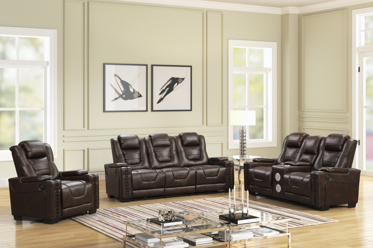 Eric Brown 3-Piece Power Reclining Living Room Set