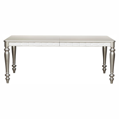 Orsina Silver Mirrored Extendable Dining Table