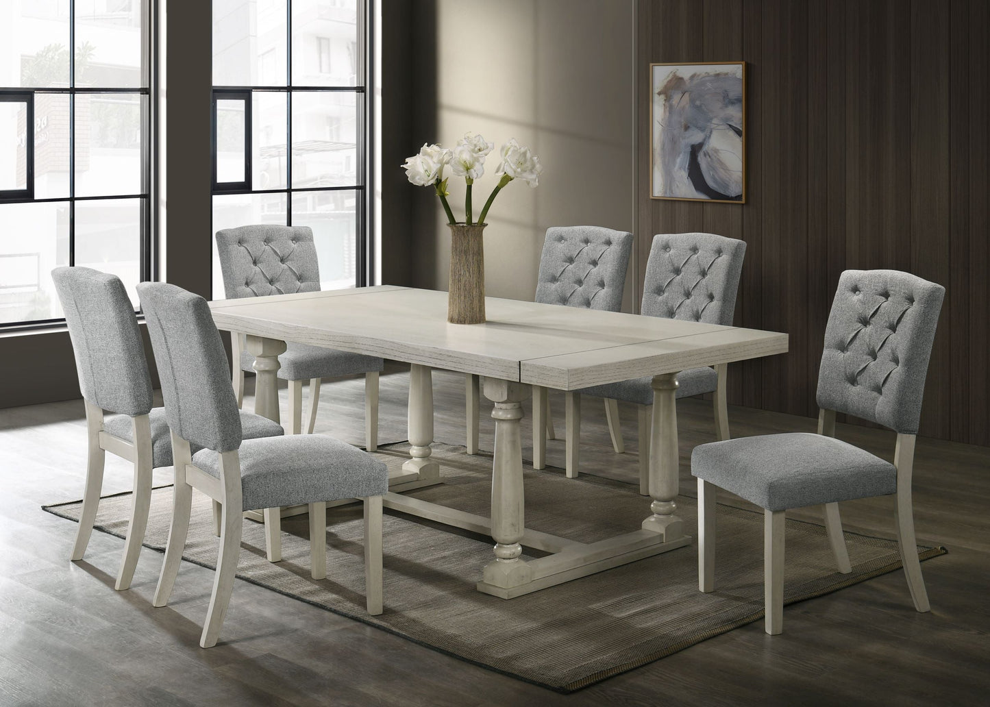 Henderson Antique White 7-Piece Dining Set