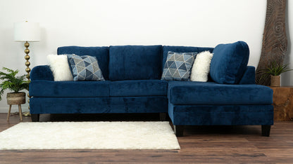 Jamba Groovy Navy RAF Sectional - Mattress on Demand