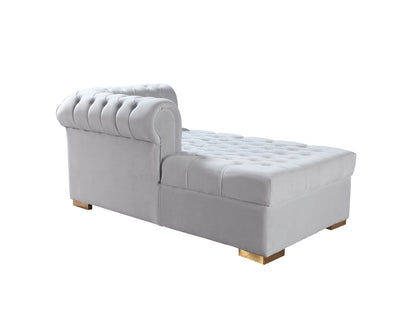 Lauren Pearl Velvet Double Chaise Sectional - Mattress on Demand