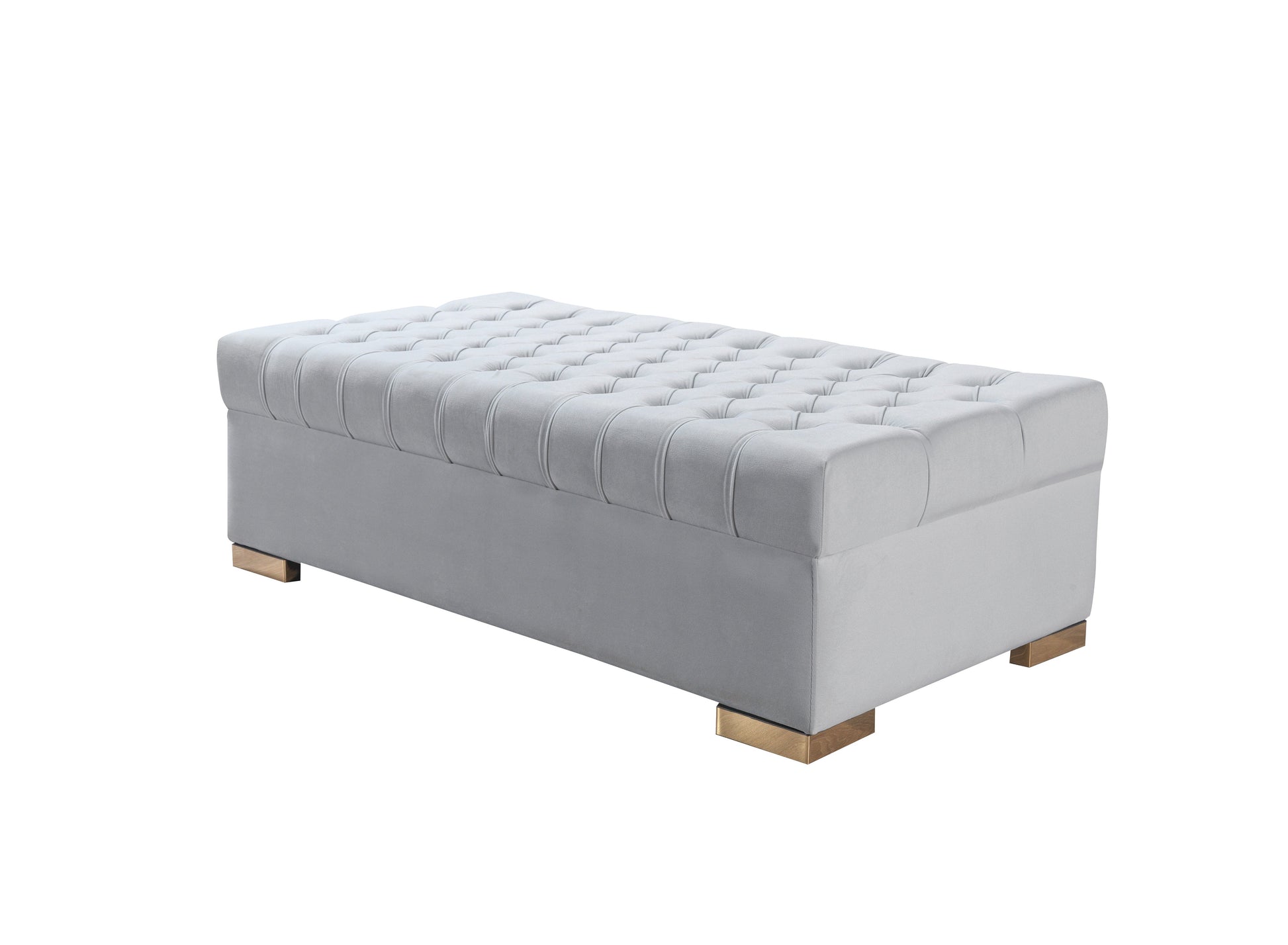 Lauren Pearl Velvet Double Chaise Sectional - Mattress on Demand