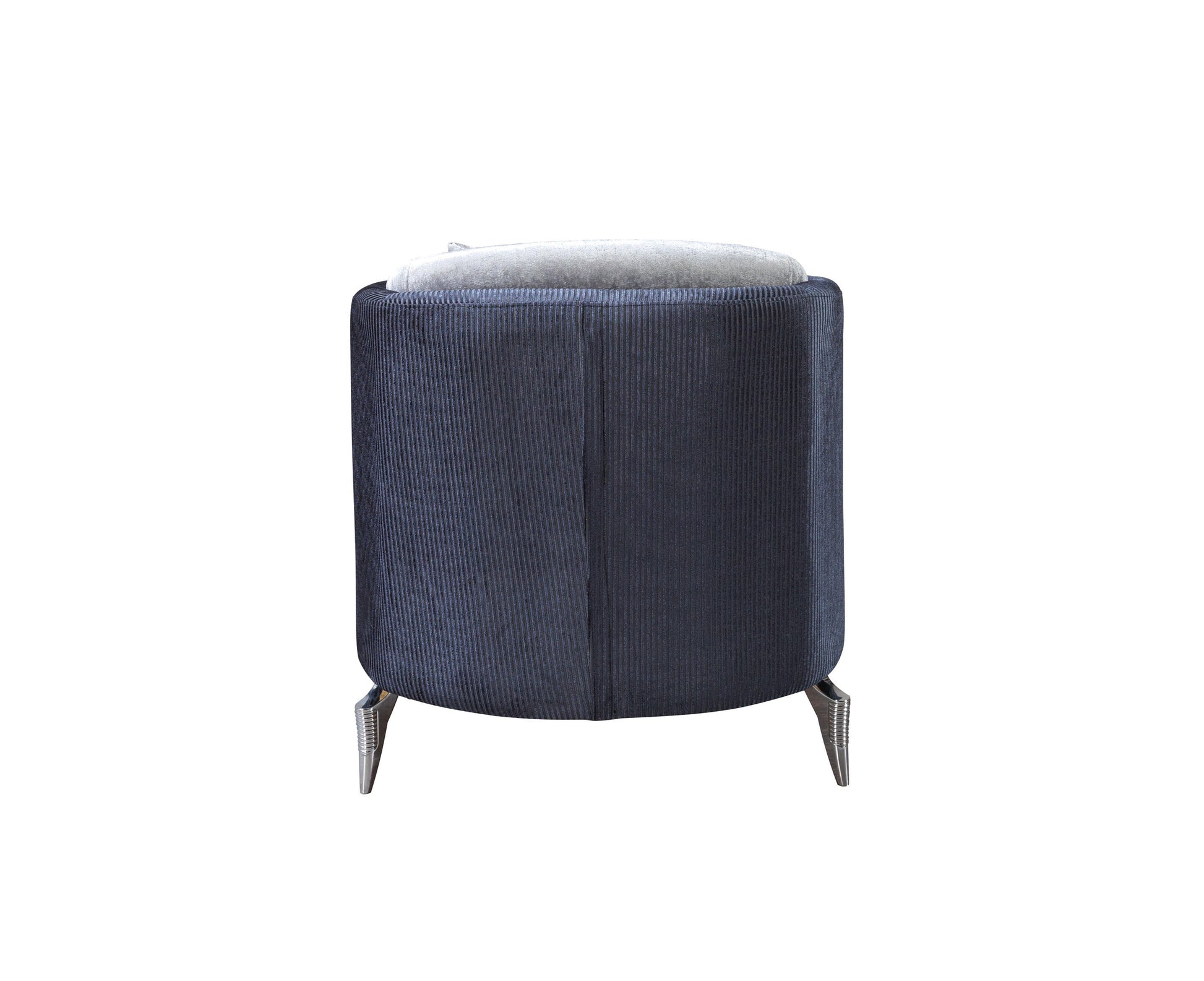 Leina Silver/Gray Velvet Chair - Mattress on Demand