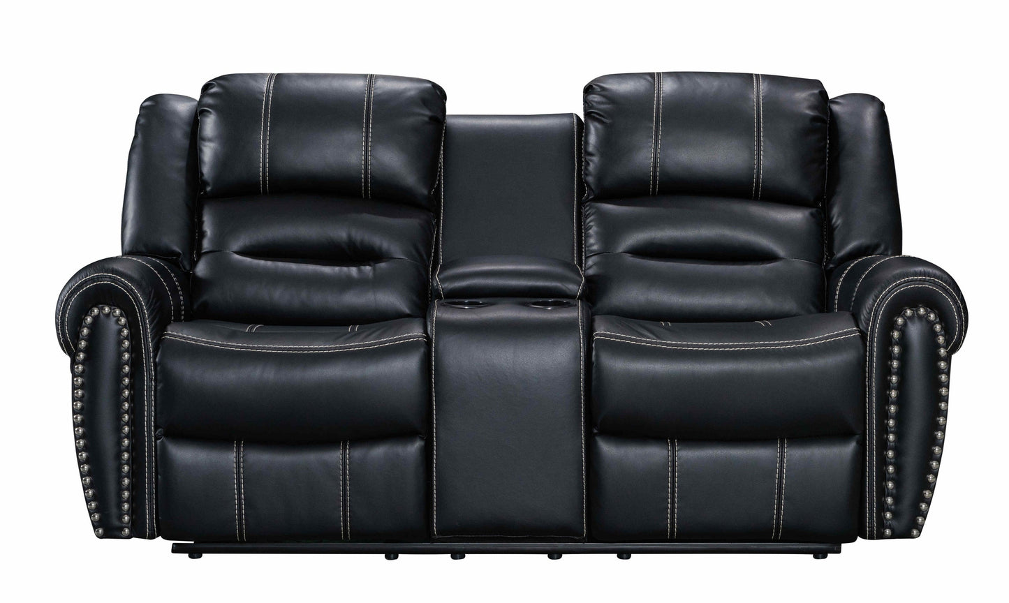 Lexington Black 3-Piece Reclining Living Room Set