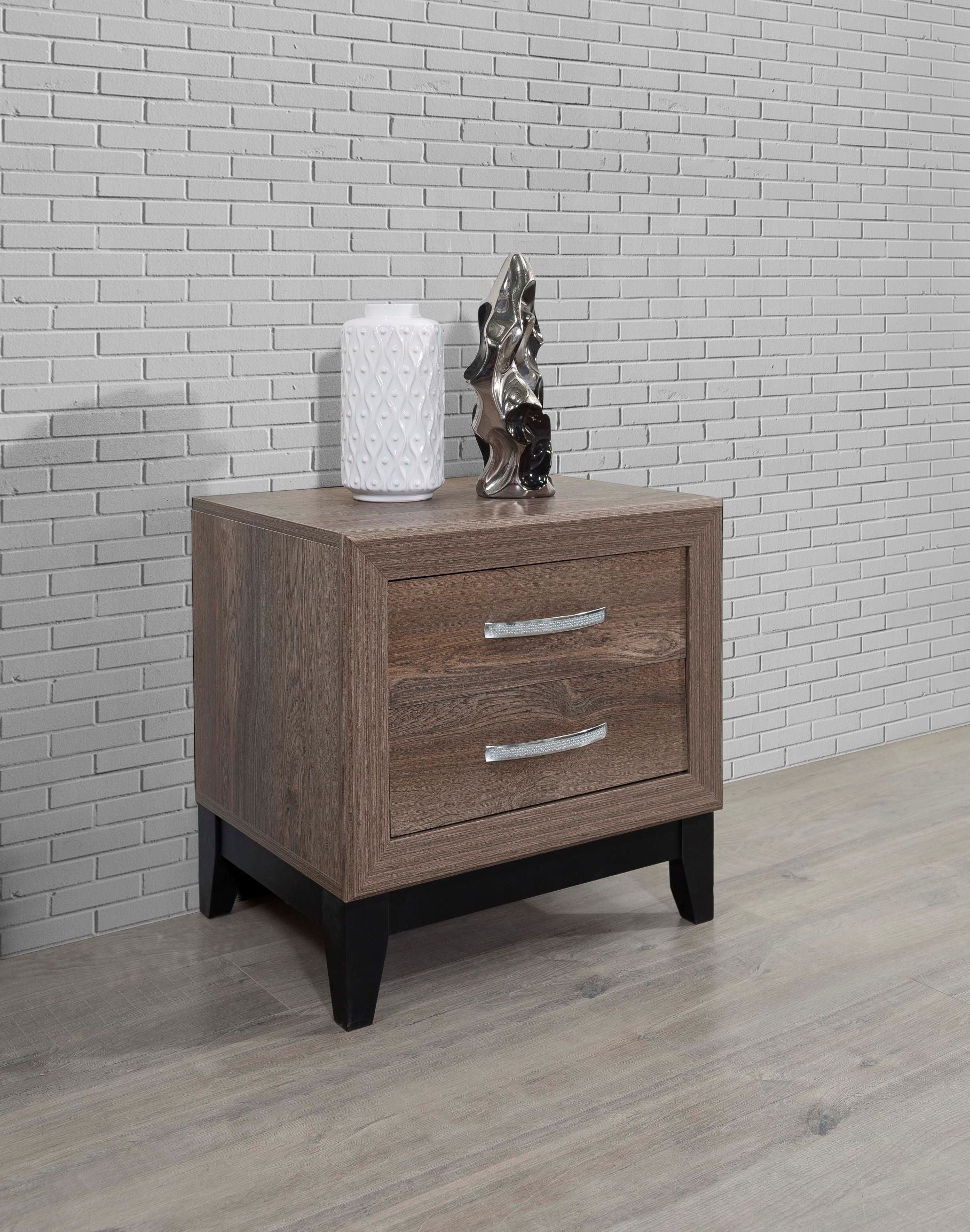 Marvel Brown Night Stand - Mattress on Demand