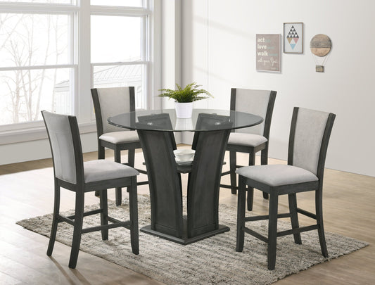 Orlando Gray 5-Piece Counter Height Set