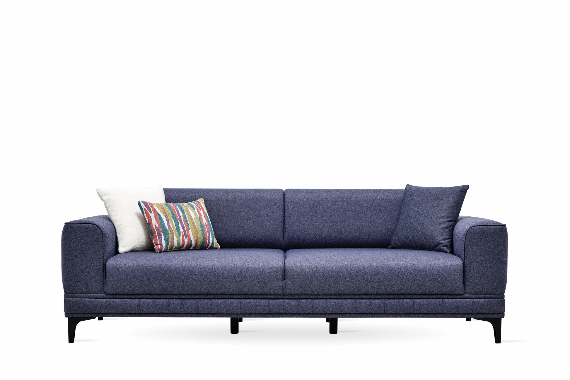 Pavia Navy Blue 3-Seater Sofa Bed - Mattress on Demand