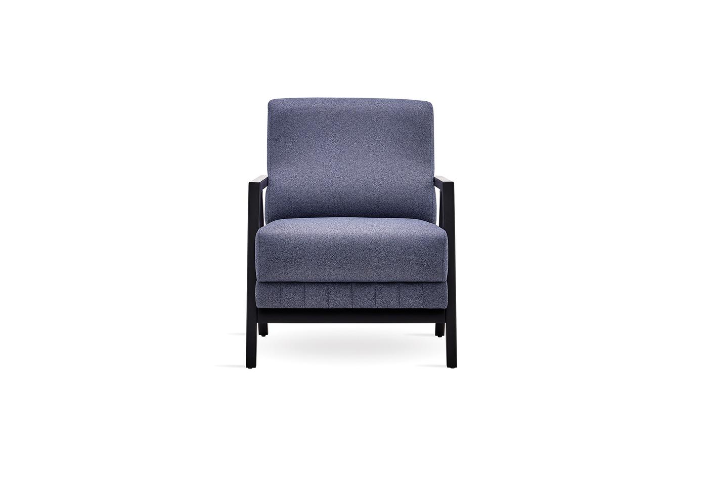 Pavia Navy Blue Armchair - Mattress on Demand