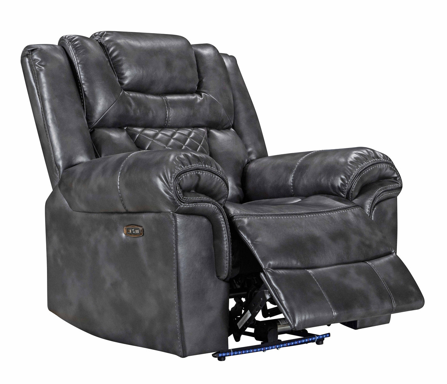 Alexa Gray 3-Piece Power Reclining Living Room Set