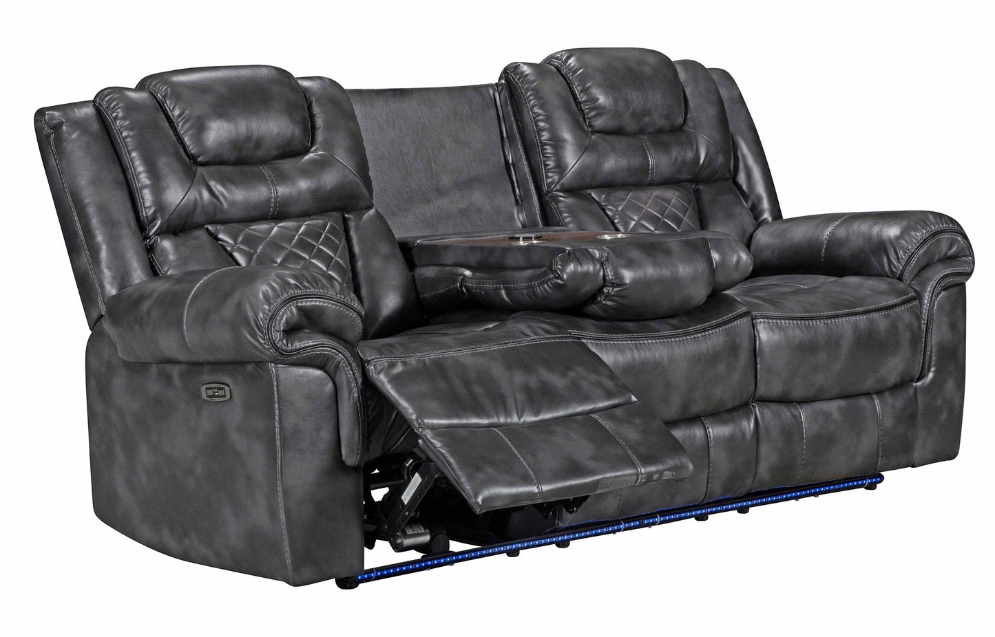 Alexa Gray 3-Piece Power Reclining Living Room Set