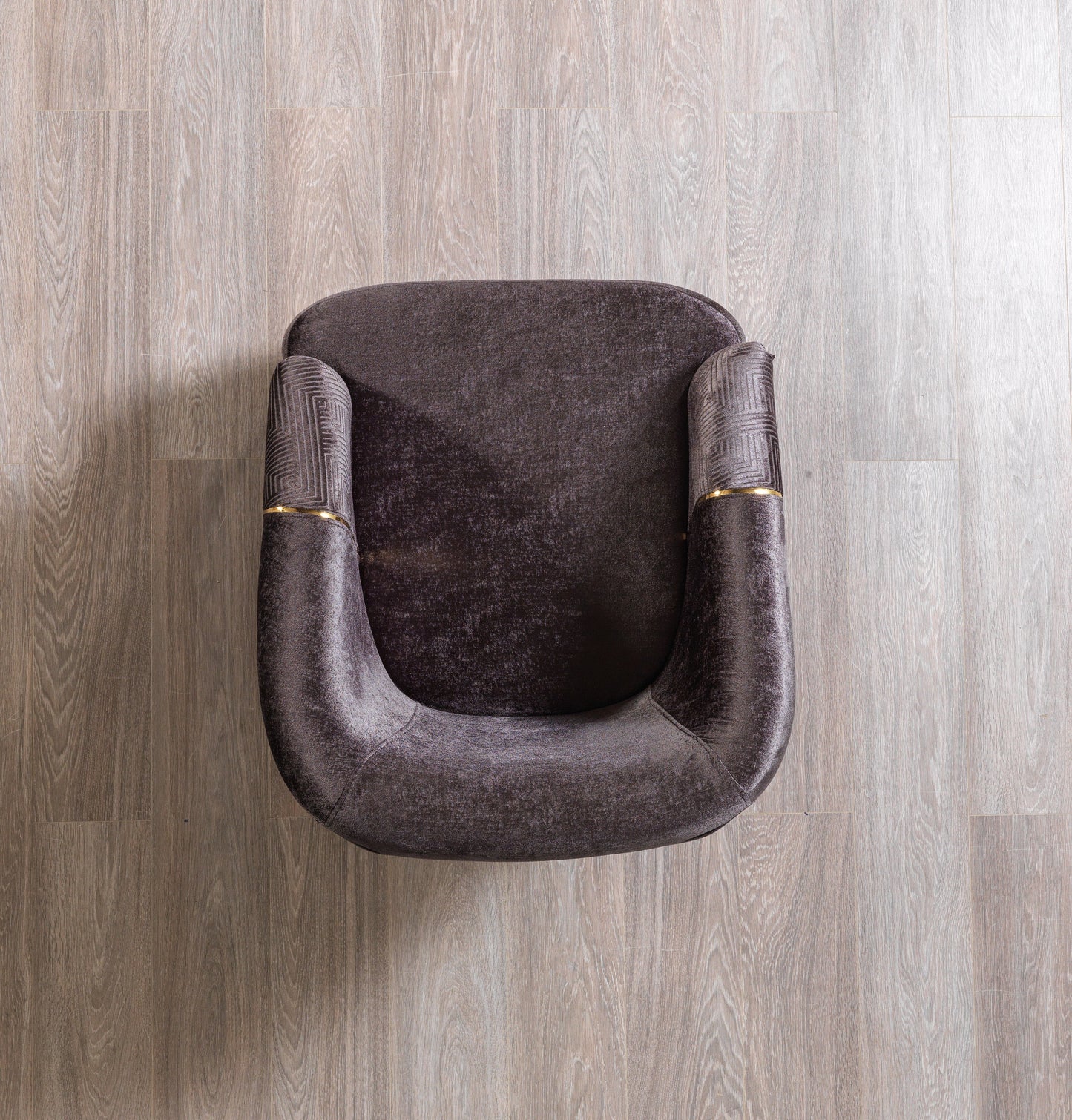 Santana Smoke Velvet Chair - Mattress on Demand