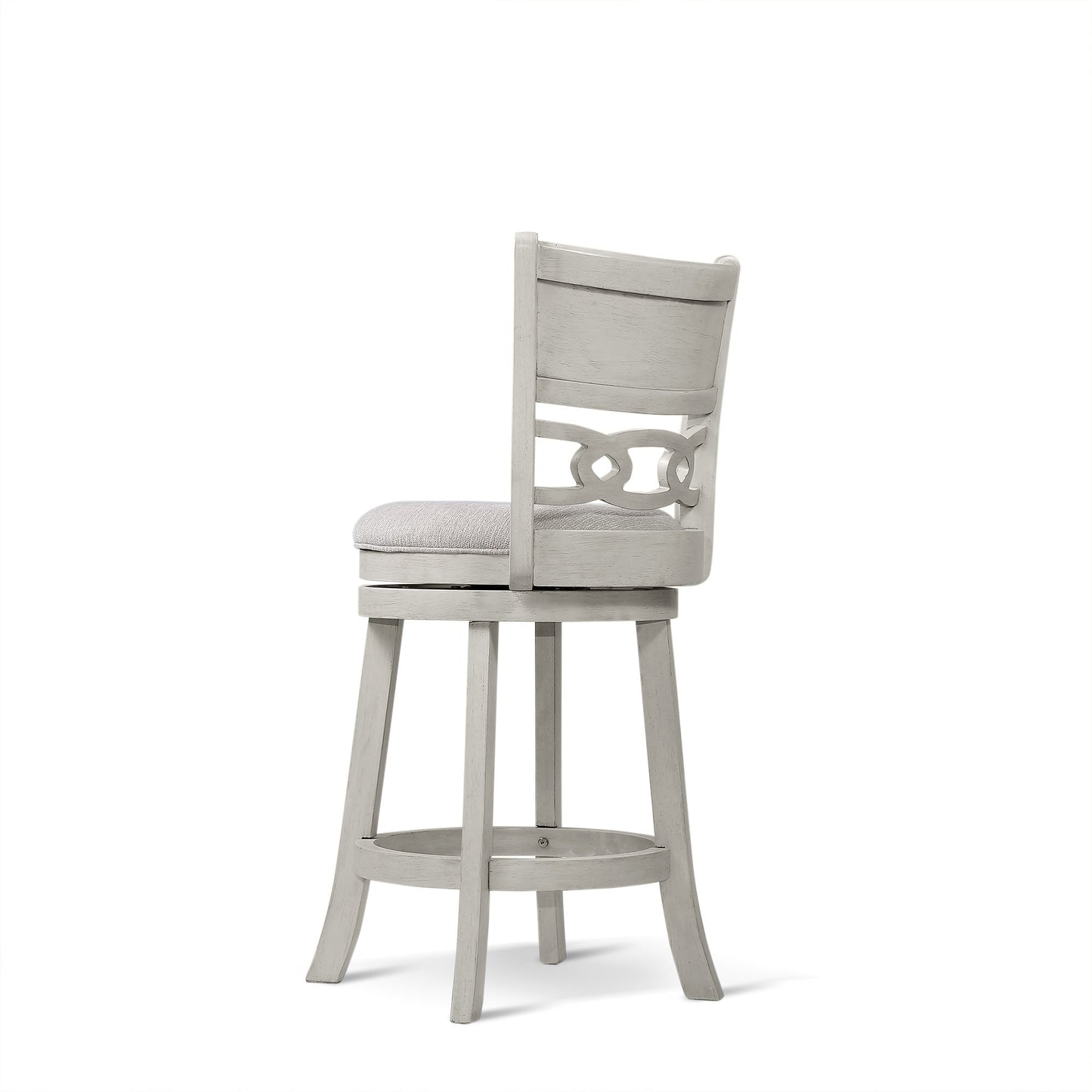 Savor White Swivel Counter Chair, Set of 2