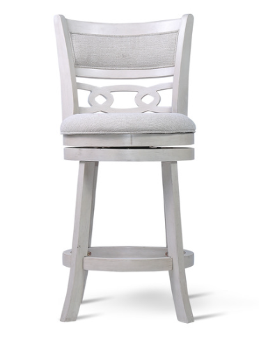 Savor White Swivel Counter Chair, Set of 2