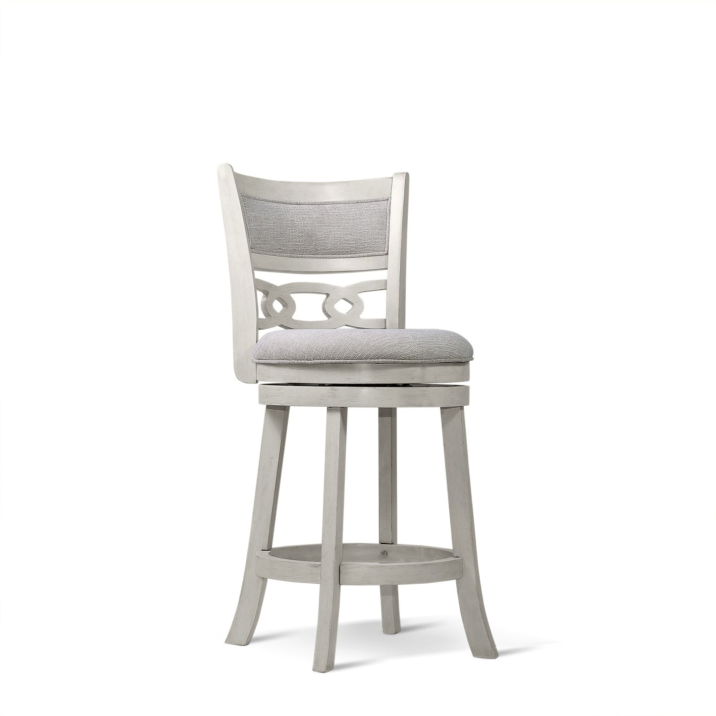 Savor White Swivel Counter Chair, Set of 2