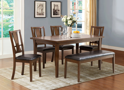 London Brown Mindy 6-Piece Dining Set