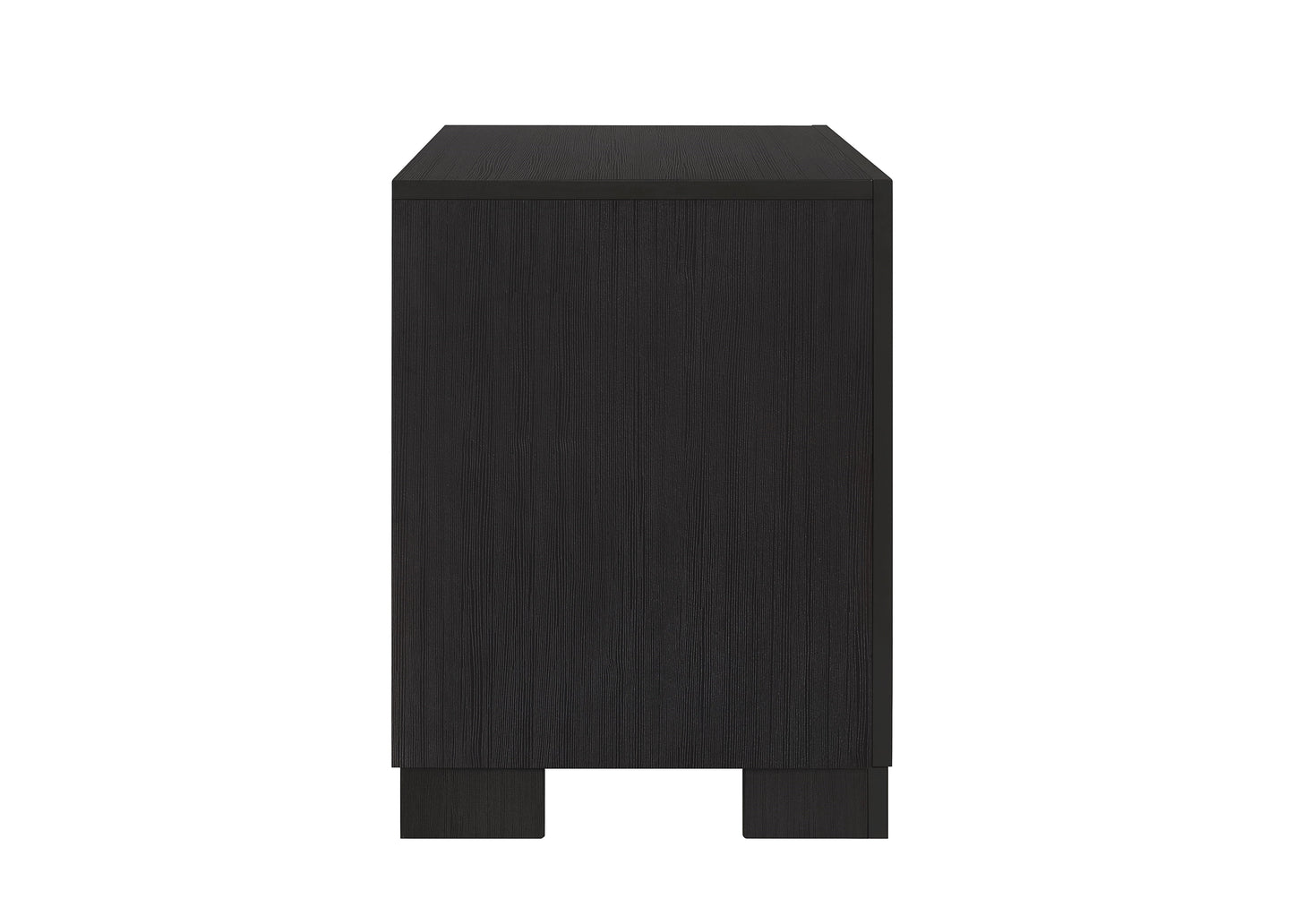 Bellante Melamine Black Nightstand