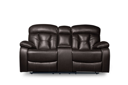 Floyd Brown Power Double Reclining Loveseat