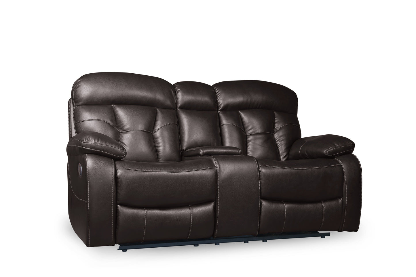 Floyd Brown Power Double Reclining Loveseat