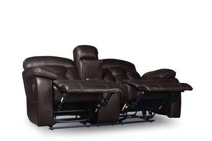 Floyd Brown Power Double Reclining Loveseat