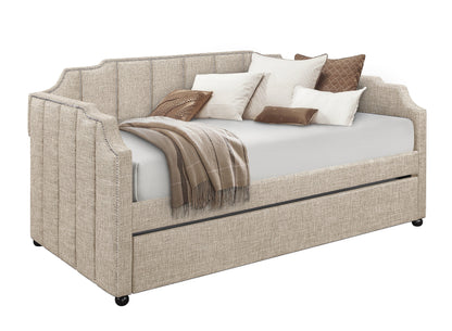 Aisha Beige Daybed with Trundle